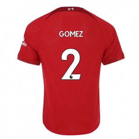 Kandiny Femme Maillot Joe Gomez #2 Rouge Foncé Tenues Domicile 2022/23 T-shirt