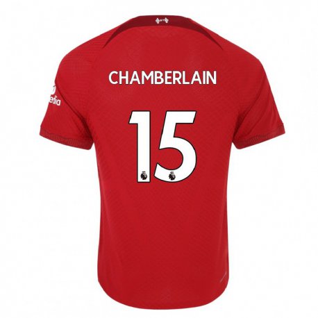 Kandiny Femme Maillot Alex Oxlade Chamberlain #15 Rouge Foncé Tenues Domicile 2022/23 T-shirt