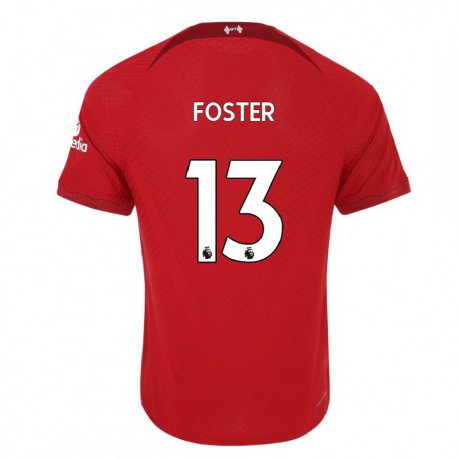 Kandiny Femme Maillot Rylee Foster #13 Rouge Foncé Tenues Domicile 2022/23 T-Shirt