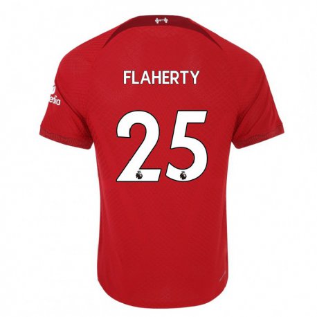 Kandiny Femme Maillot Gilly Flaherty #25 Rouge Foncé Tenues Domicile 2022/23 T-shirt