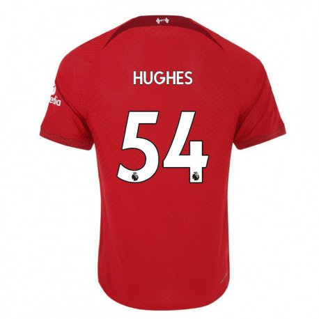 Kandiny Femme Maillot Liam Hughes #54 Rouge Foncé Tenues Domicile 2022/23 T-shirt