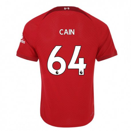 Kandiny Femme Maillot Jake Cain #64 Rouge Foncé Tenues Domicile 2022/23 T-shirt