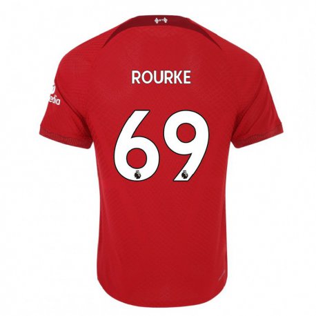 Kandiny Femme Maillot Fidel O'rourke #69 Rouge Foncé Tenues Domicile 2022/23 T-shirt