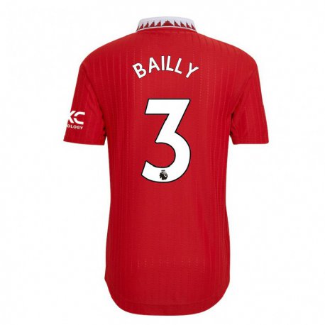 Kandiny Femme Maillot Eric Bailly #3 Rouge Tenues Domicile 2022/23 T-shirt