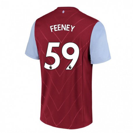 Kandiny Femme Maillot Josh Feeney #59 Vin Tenues Domicile 2022/23 T-Shirt