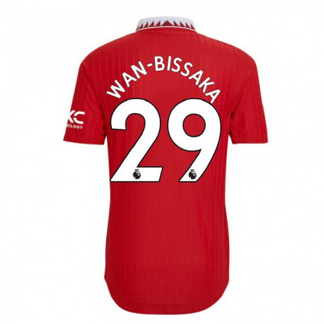 Kandiny Femme Maillot Aaron Wan-bissaka #29 Rouge Tenues Domicile 2022/23 T-shirt