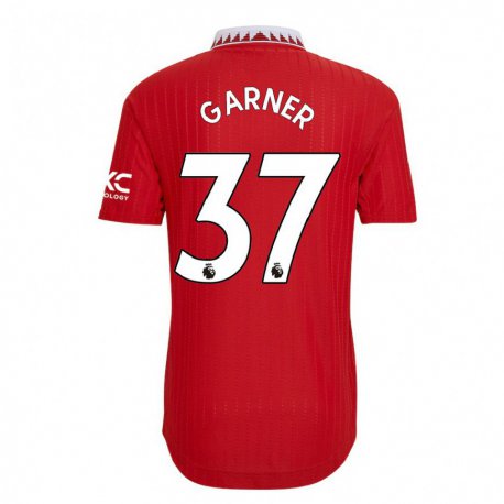 Kandiny Femme Maillot James Garner #37 Rouge Tenues Domicile 2022/23 T-shirt