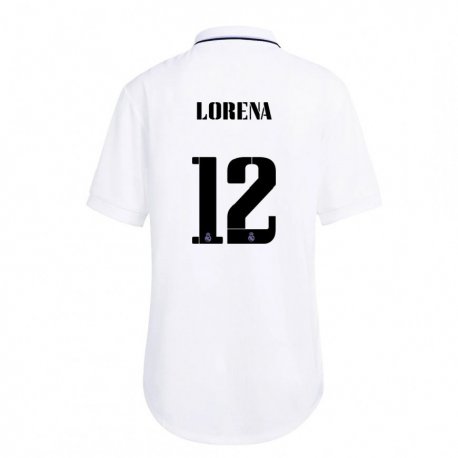Kandiny Femme Maillot Lorena Navarro #12 Blanc Violet Tenues Domicile 2022/23 T-shirt