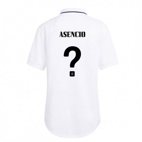 Kandiny Femme Maillot Raul Asencio #0 Blanc Violet Tenues Domicile 2022/23 T-shirt