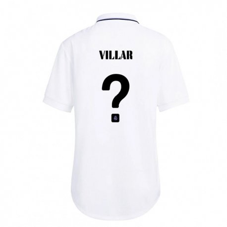 Kandiny Femme Maillot Javi Villar #0 Blanc Violet Tenues Domicile 2022/23 T-shirt