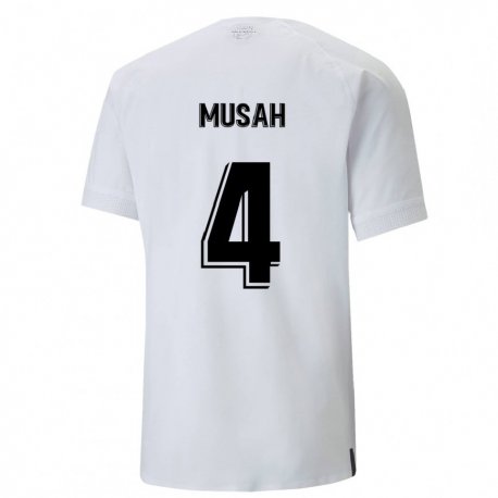 Kandiny Femme Maillot Yunus Musah #4 Blanc Crémeux Tenues Domicile 2022/23 T-shirt