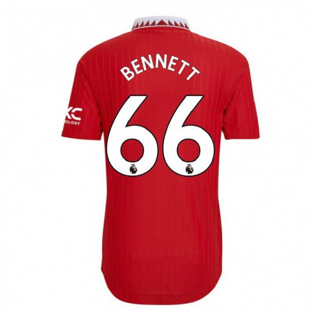 Kandiny Femme Maillot Rhys Bennett #66 Rouge Tenues Domicile 2022/23 T-shirt