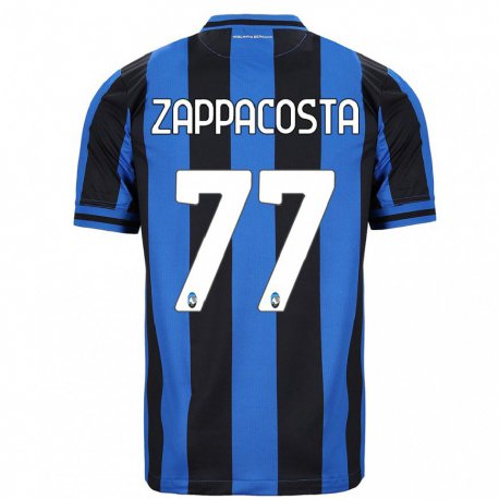 Kandiny Femme Maillot Davide Zappacosta #77 Bleu Noir Tenues Domicile 2022/23 T-shirt