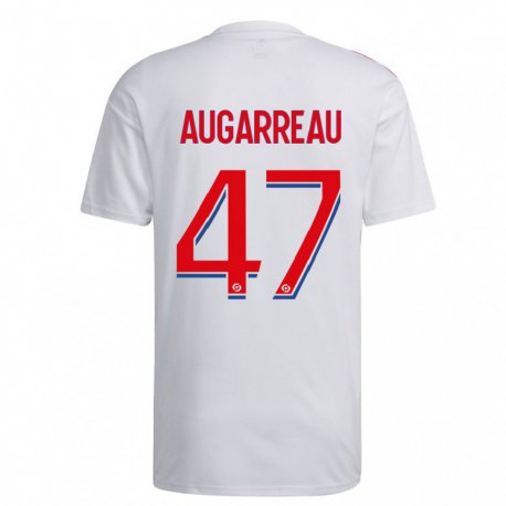 Kandiny Femme Maillot Sofiane Augarreau #47 Blanc Bleu Rouge Tenues Domicile 2022/23 T-Shirt