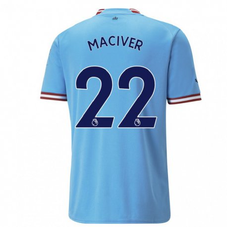 Kandiny Femme Maillot Sandy Maciver #22 Bleu Rouge Tenues Domicile 2022/23 T-shirt