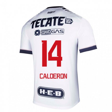 Kandiny Femme Maillot Alejandra Calderon #14 Espace Blanc Tenues Domicile 2022/23 T-shirt