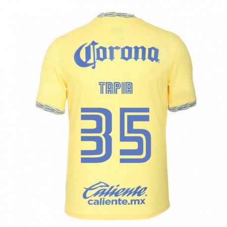 Kandiny Femme Maillot Fernando Tapia #35 Jaune Citron Tenues Domicile 2022/23 T-Shirt