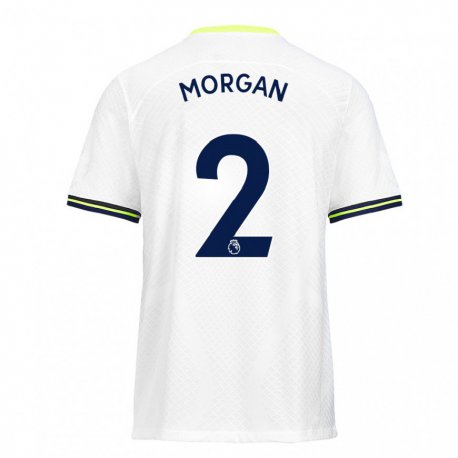 Kandiny Femme Maillot Esther Morgan #2 Blanc Vert Tenues Domicile 2022/23 T-Shirt