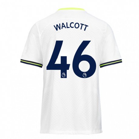 Kandiny Femme Maillot Malachi Fagan Walcott #46 Blanc Vert Tenues Domicile 2022/23 T-Shirt