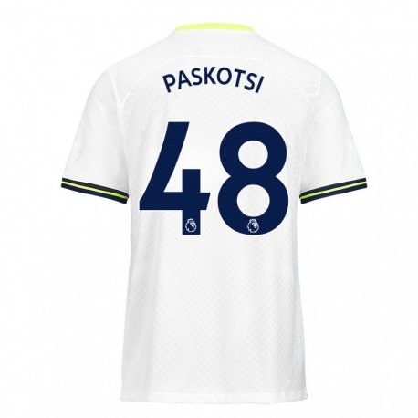 Kandiny Femme Maillot Maksim Paskotsi #48 Blanc Vert Tenues Domicile 2022/23 T-Shirt