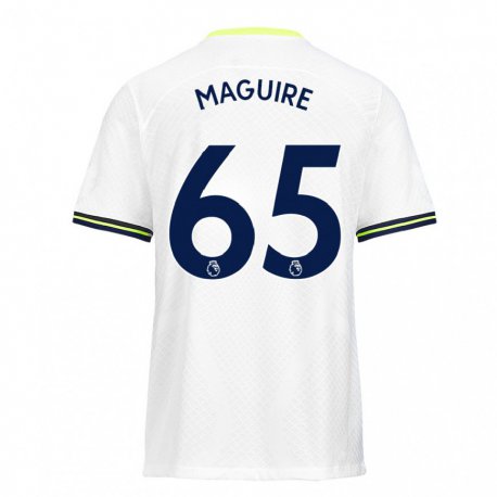 Kandiny Femme Maillot Aaron Maguire #65 Blanc Vert Tenues Domicile 2022/23 T-shirt
