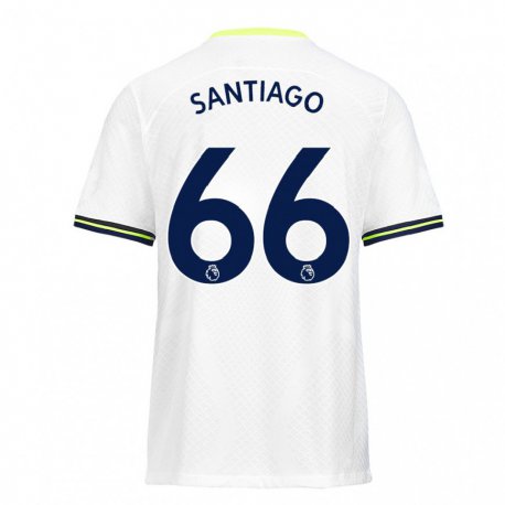 Kandiny Femme Maillot Yago Santiago #66 Blanc Vert Tenues Domicile 2022/23 T-shirt