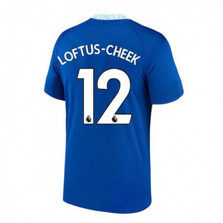 Kandiny Femme Maillot Ruben Loftus-cheek #12 Bleu Foncé Tenues Domicile 2022/23 T-shirt