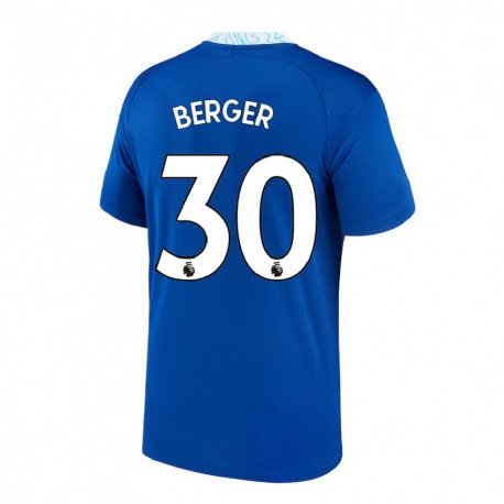 Kandiny Femme Maillot Ann-katrin Berger #30 Bleu Foncé Tenues Domicile 2022/23 T-shirt