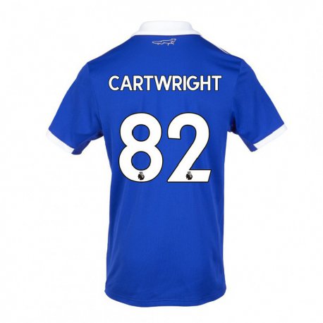 Kandiny Femme Maillot Henry Cartwright #82 Bleu Blanc Tenues Domicile 2022/23 T-shirt
