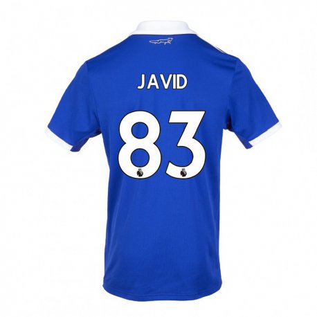 Kandiny Femme Maillot Abdullah Javid #83 Bleu Blanc Tenues Domicile 2022/23 T-Shirt