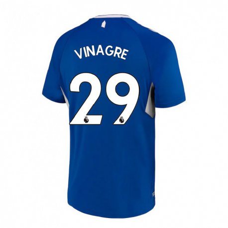 Kandiny Femme Maillot Ruben Vinagre #29 Bleu Foncé Blanc Tenues Domicile 2022/23 T-shirt