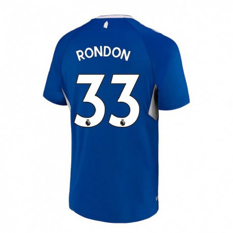 Kandiny Femme Maillot Salomon Rondon #33 Bleu Foncé Blanc Tenues Domicile 2022/23 T-Shirt