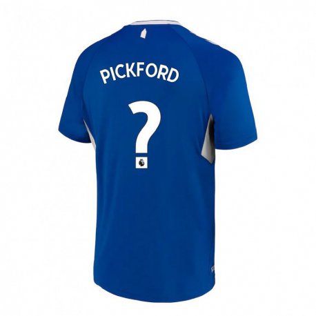 Kandiny Femme Maillot George Pickford #0 Bleu Foncé Blanc Tenues Domicile 2022/23 T-shirt