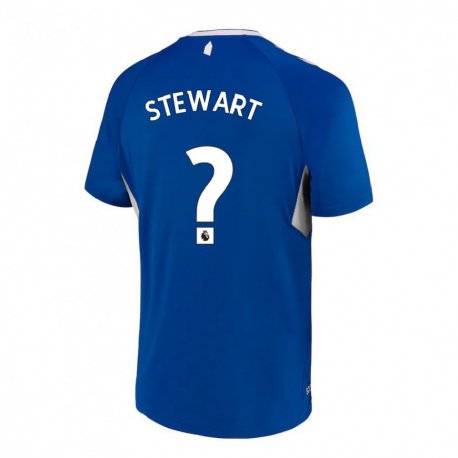 Kandiny Femme Maillot Jak Stewart #0 Bleu Foncé Blanc Tenues Domicile 2022/23 T-Shirt