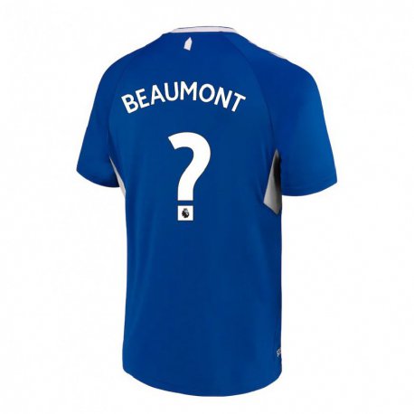 Kandiny Femme Maillot Jacob Beaumont Clark #0 Bleu Foncé Blanc Tenues Domicile 2022/23 T-shirt