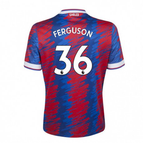 Kandiny Femme Maillot Nathan Ferguson #36 Rouge Bleu Tenues Domicile 2022/23 T-Shirt