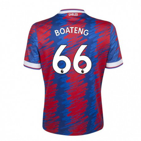 Kandiny Femme Maillot David Boateng #66 Rouge Bleu Tenues Domicile 2022/23 T-Shirt