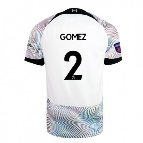 Kandiny Femme Maillot Joe Gomez #2 Blanc Coloré Tenues Extérieur 2022/23 T-shirt