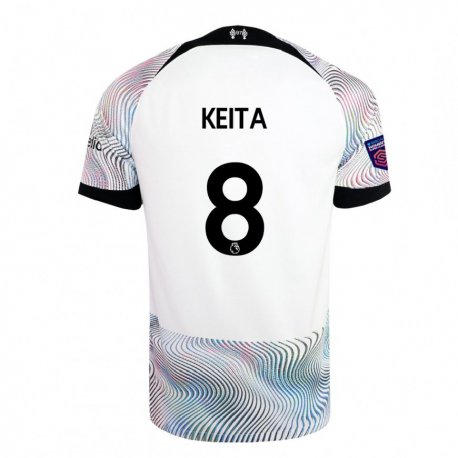 Kandiny Femme Maillot Naby Keïta #8 Blanc Coloré Tenues Extérieur 2022/23 T-shirt