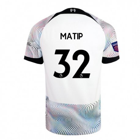 Kandiny Femme Maillot Joel Matip #32 Blanc Coloré Tenues Extérieur 2022/23 T-shirt