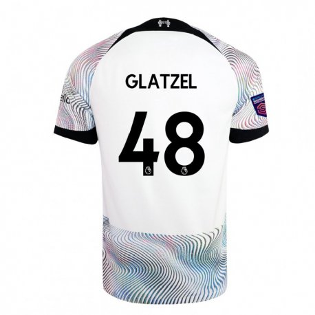 Kandiny Femme Maillot Paul Glatzel #48 Blanc Coloré Tenues Extérieur 2022/23 T-shirt