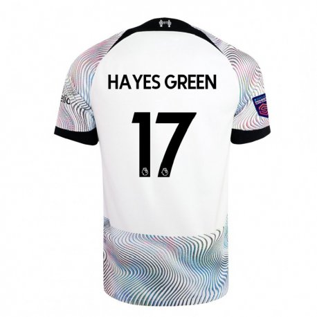 Kandiny Femme Maillot Charlie Hayes-green #17 Blanc Coloré Tenues Extérieur 2022/23 T-shirt