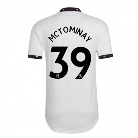 Kandiny Femme Maillot Scott Mctominay #39 Blanc Tenues Extérieur 2022/23 T-shirt