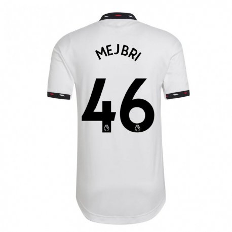 Kandiny Femme Maillot Hannibal Mejbri #46 Blanc Tenues Extérieur 2022/23 T-shirt