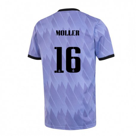Kandiny Femme Maillot Caroline Moller #16 Violet Noir Tenues Extérieur 2022/23 T-shirt
