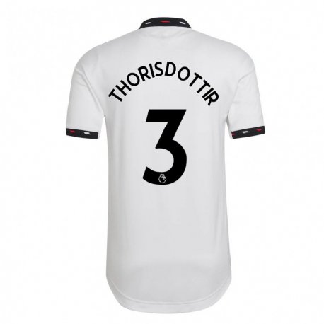 Kandiny Femme Maillot Maria Thorisdottir #3 Blanc Tenues Extérieur 2022/23 T-shirt