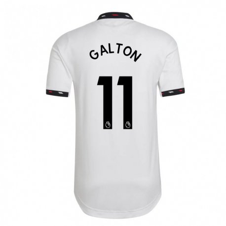 Kandiny Femme Maillot Leah Galton #11 Blanc Tenues Extérieur 2022/23 T-shirt