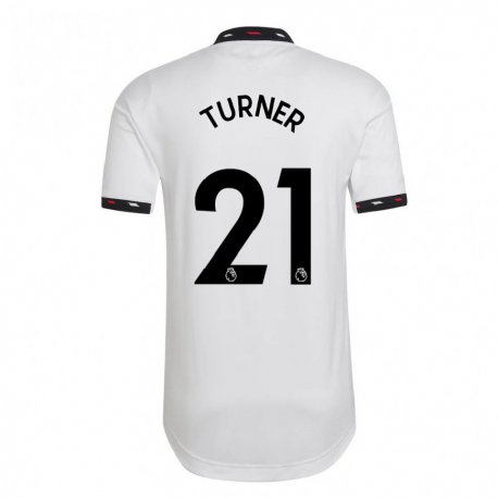 Kandiny Femme Maillot Millie Turner #21 Blanc Tenues Extérieur 2022/23 T-shirt
