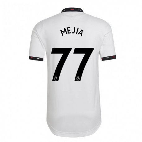 Kandiny Femme Maillot Mateo Mejia #77 Blanc Tenues Extérieur 2022/23 T-Shirt