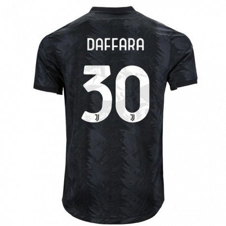 Kandiny Femme Maillot Giovanni Daffara #30 Noir Foncé Tenues Extérieur 2022/23 T-shirt